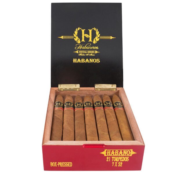 Nistal Series – 7x52 Torpedo El Jefe Habano Wrapper | Box Of 21