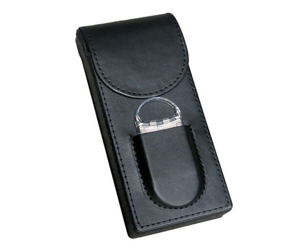 LC3MC/BLK - 3 Cigar Magnetic Case With Cutter